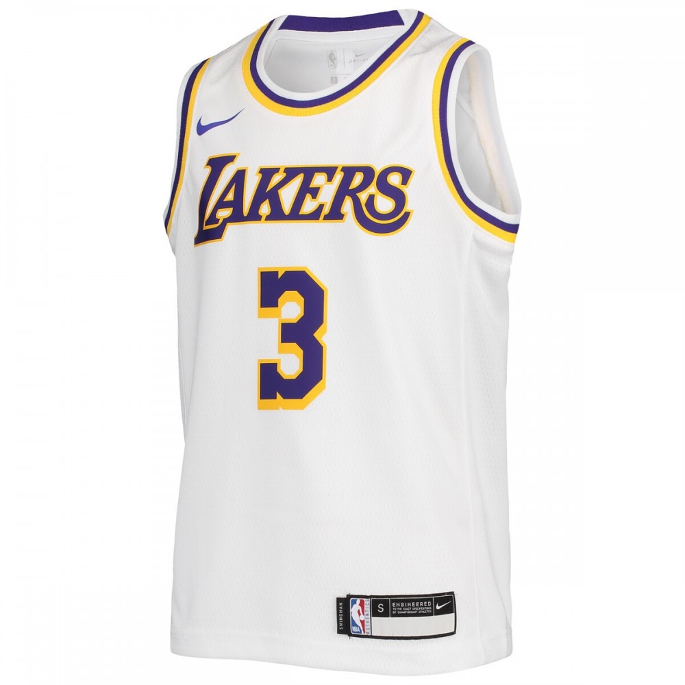 Anthony Davis Los Angeles Lakers Youth 2020/21 Swingman Jersey - Association Edition - White-Pro Kit Vault | Brand New 26/27 Sports Jerseys